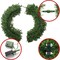Casafield Pre-Lit Artificial Christmas Wreath for Front Door, Window or Mantel, Green Fir with Multicolor Lights Indoor/Outdoor Holiday Decor, 48 Inches